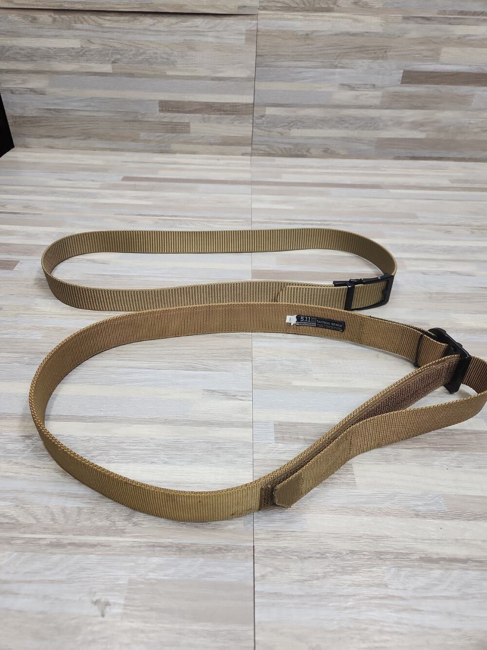 Pair Of Tactical Belts Size 38-46. Brand 511 And Jukmo. Both Tan